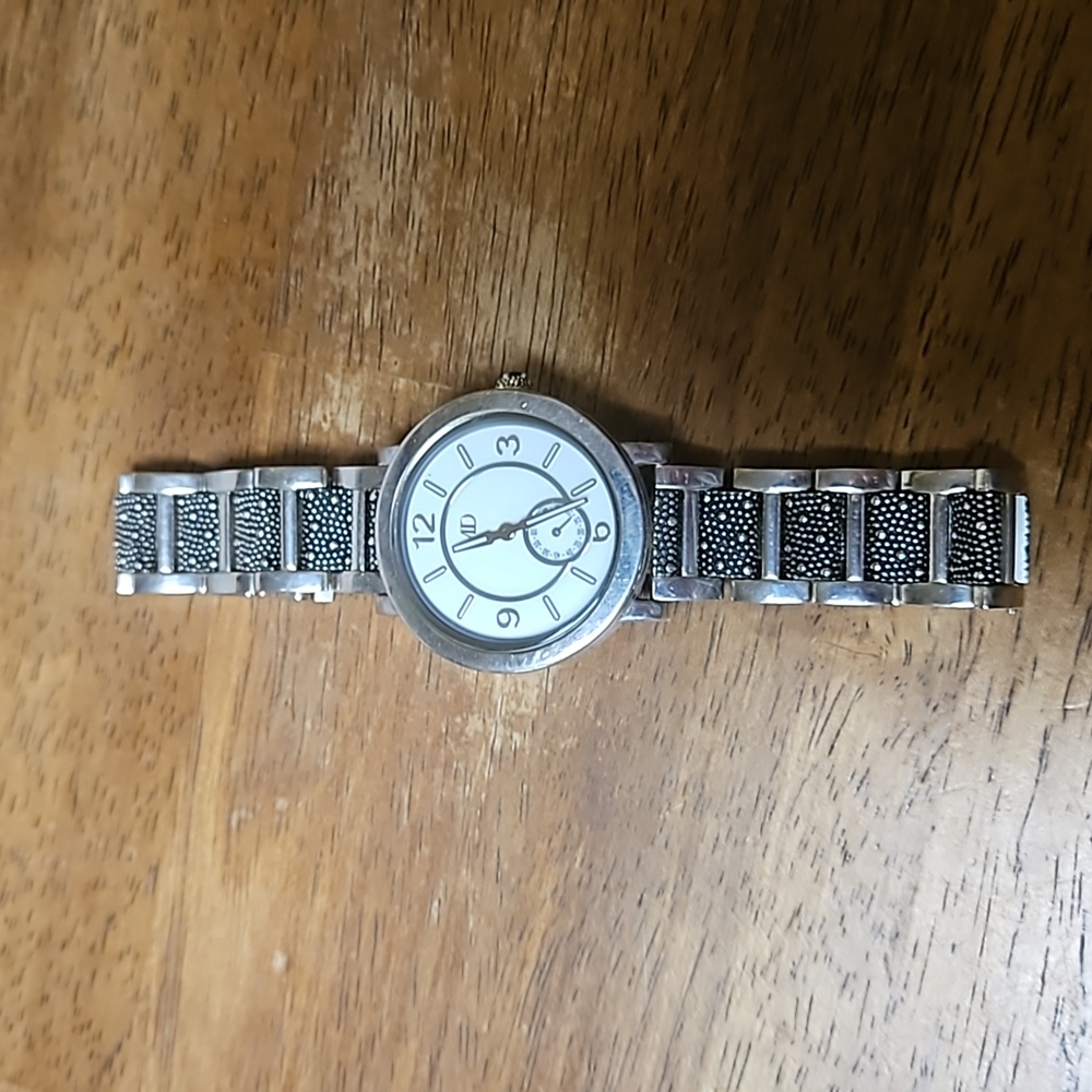 Michael Dawkins Starry Night Men's Wristwatch winding sterm stone is chipped